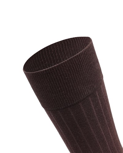 Erkek Premium Dikişsiz Merserize Çorap Kahverengi