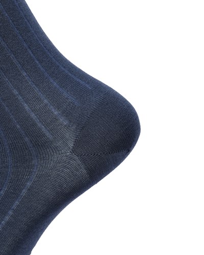 Erkek Premium Dikişsiz Merserize Çorap Lacivert