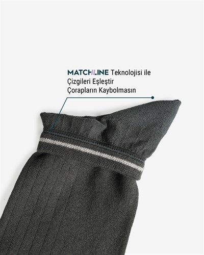 Erkek Premium Dikişsiz Modal Patik Çorap Antrasit