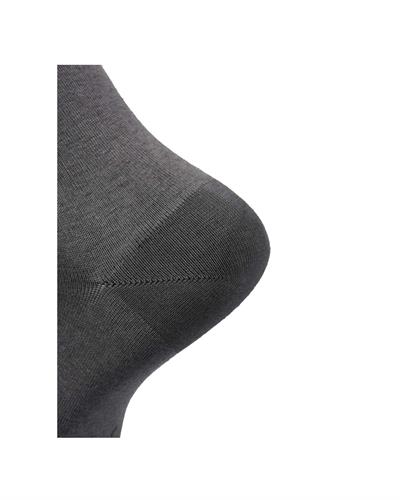 Erkek Premium Dikişsiz Pamuk Çorap Füme Renkli Kare Desen