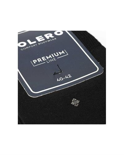 Erkek Premium Dikişsiz Pamuk Çorap Siyah Küçük Baklava Desen