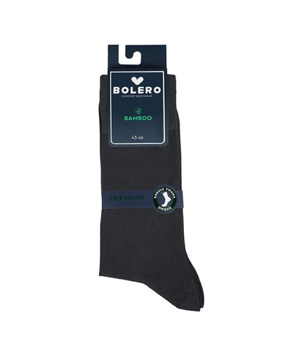 Erkek Premium Dikişsiz Kokulu Yazlık Bambu Çorap Füme