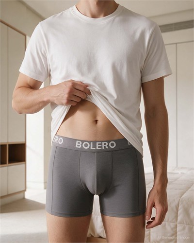 Erkek Premium Lyocell Kısa Paça Boxer Antrasit