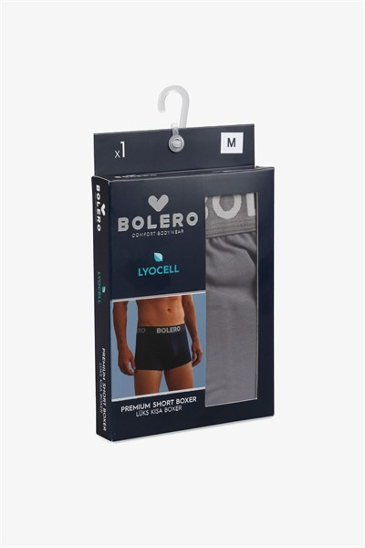 Erkek Premium Lyocell Kısa Paça Boxer Antrasit