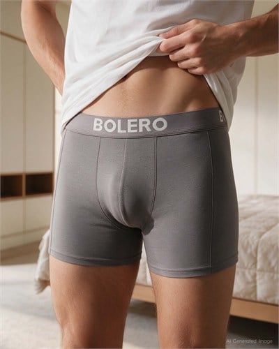 Erkek Premium Lyocell Kısa Paça Boxer Antrasit
