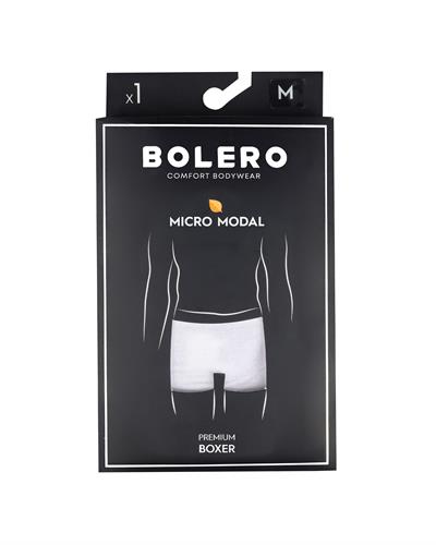 Erkek Premium Micromodal Boxer Beyaz