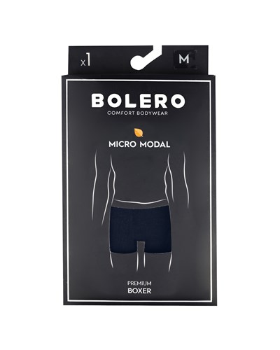 Erkek Premium Micromodal Boxer Lacivert