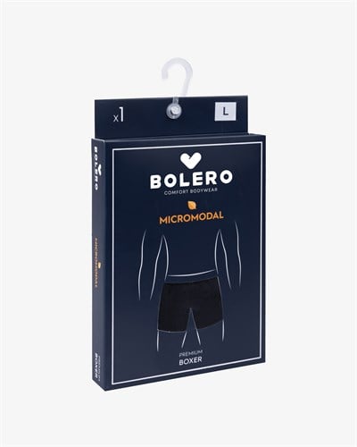 Erkek Premium Micromodal Boxer Siyah