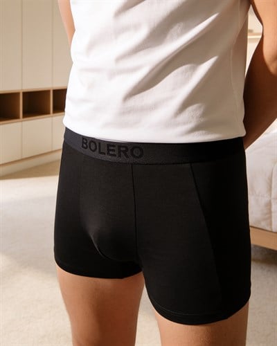Erkek Premium Micromodal Boxer Siyah