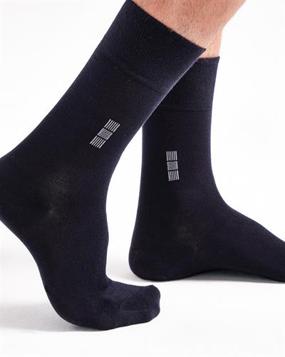 Erkek Premium Dikişsiz Yazlık Bambu Çorap Lacivert