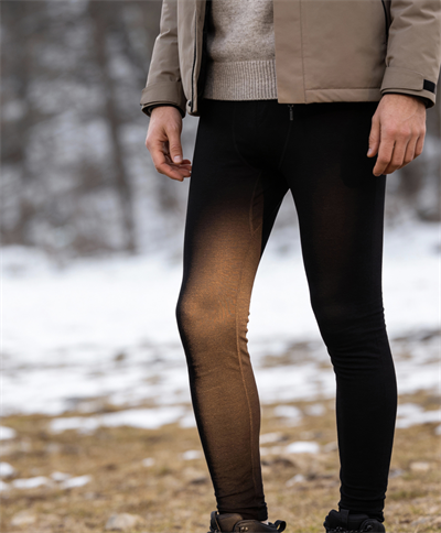 Erkek Termal Alt Yün İçlik Siyah