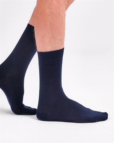 Erkek Premium Dikişsiz Yazlık Bambu Çorap Lacivert
