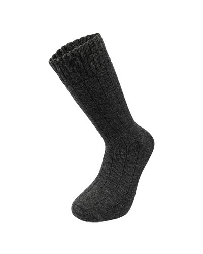 Erkek Yün Havlu Lambswool Çorap Antrasit