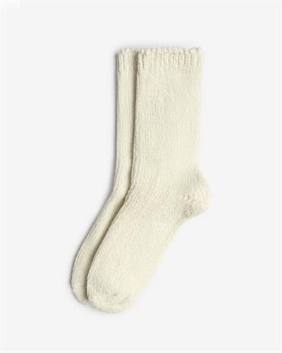 Kadın Kışlık Şönil Çorap Krem