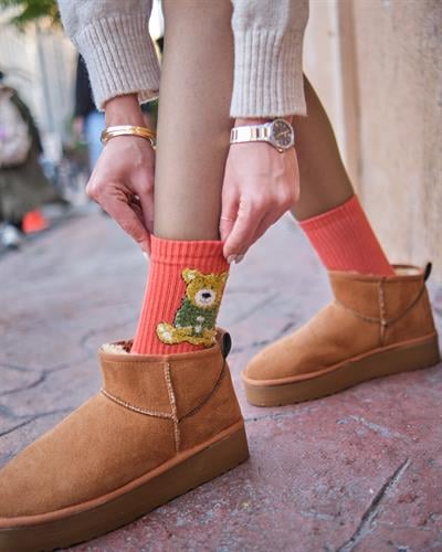 Kadın Ayıcıklı 3lü Kolej Çorabı 