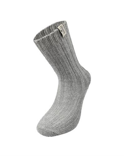 Kadın Alpaka Yün Çorap Gri