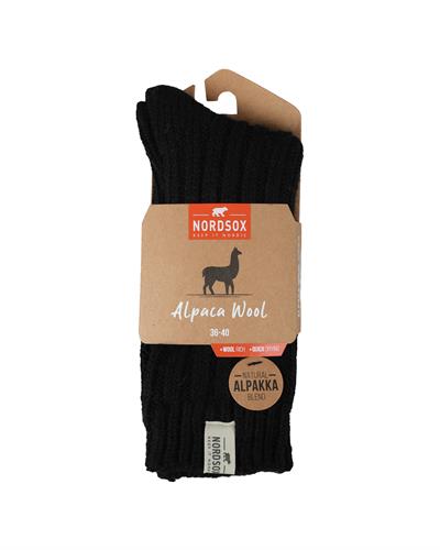Kadın Alpaka Yün Çorap Siyah