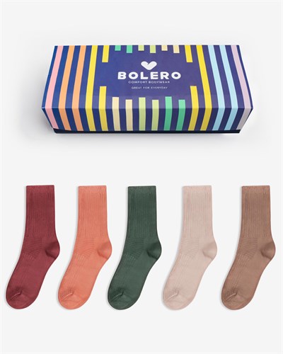 Kadın Bambu Derbili 5li Çorap 