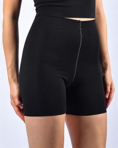 Kadın Dikişsiz Pima Pamuk Şort Siyah