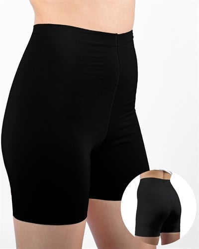 Kadın Dikişsiz Pima Pamuk Şort Siyah