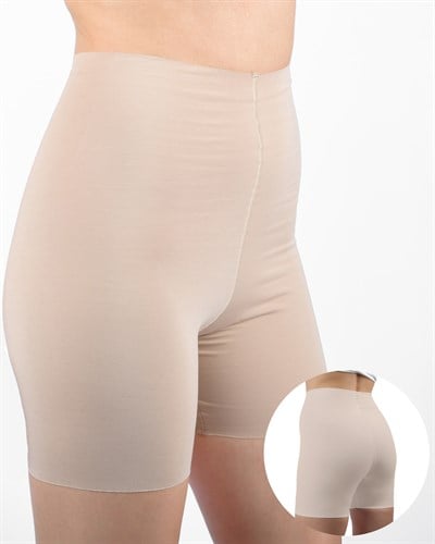 Kadın Dikişsiz Pima Pamuk Şort Ten