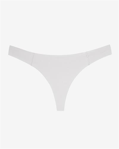 Kadın Dikişsiz Pima Pamuk Tanga Külot Beyaz