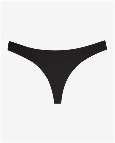 Kadın Dikişsiz Pima Pamuk Tanga Külot Siyah