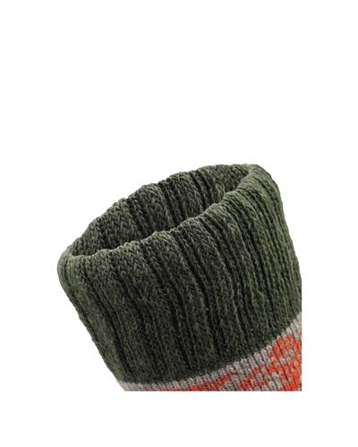 Kadın Etnik Desenli Kalın Yün Çorap