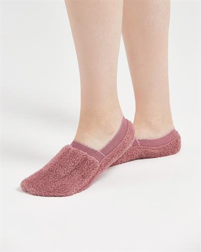 Kadın Peluş Ev Çorabı Gül Kurusu