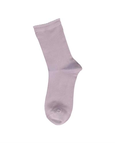 Kadın Premium Dikişsiz  Bambu Çorap Düz Lila