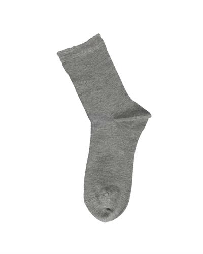 Kadın Premium Dikişsiz  Bambu Çorap Düz Gri