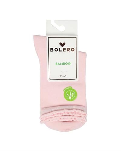 Kadın Premium Dikişsiz  Bambu Çorap Düz Pembe