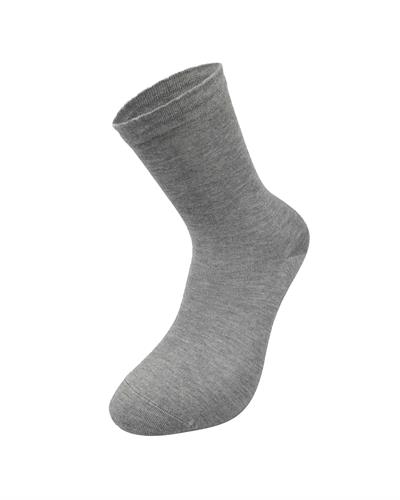 Kadın Premium Dikişsiz  Bambu Çorap Düz Gri