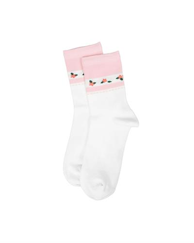 Kadın Premium Dikişsiz  Bambu Çorap Konç Çember Ekru