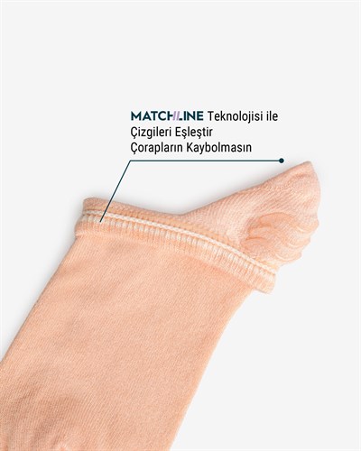 Kadın Premium Dikişsiz Görünmez Bambu Çorap Yavruağzı