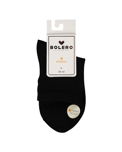 Kadın Premium Dikişsiz Modal Çorap Siyah