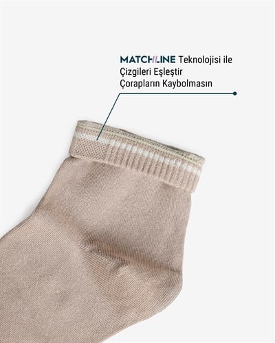 Kadın Premium Dikişsiz Modal Çorap Vizon