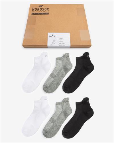 Erkek Taban Havlu Spor Patik Çorap 6lı Kutu Mix