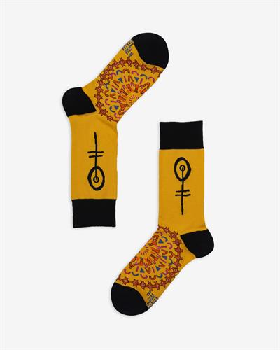 Mandala Etnik Desenli Çorap