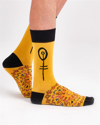 Mandala Etnik Desenli Çorap