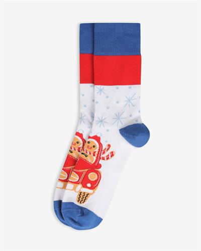 Kadın Yılbaşı Kurabiye Desenli Çorap Hediye Kutulu