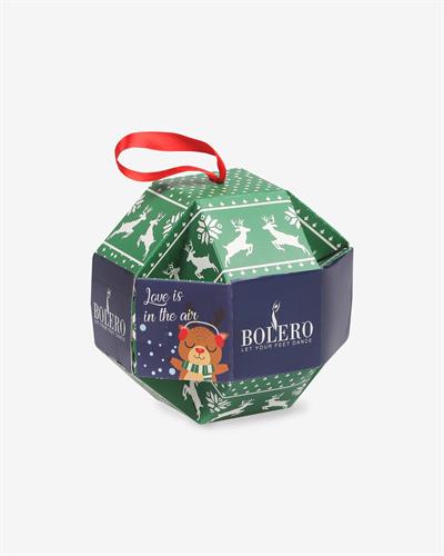 Kadın Yılbaşı Kurabiye Desenli Çorap Hediye Kutulu