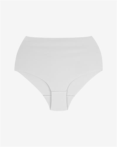 Kadın Dikişsiz Pima Pamuk Yüksek Bel Külot Beyaz