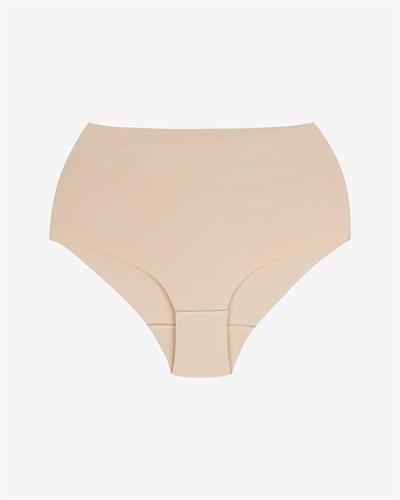 Kadın Dikişsiz Pima Pamuk Yüksek Bel Külot Ten