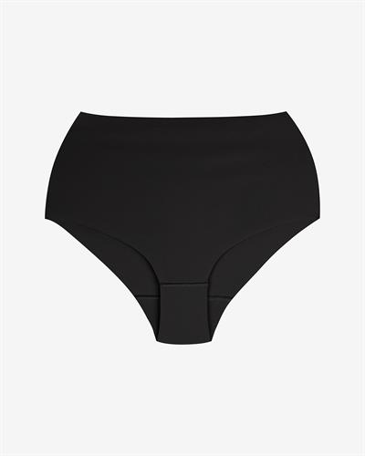 Kadın Dikişsiz Pima Pamuk Yüksek Bel Külot Siyah