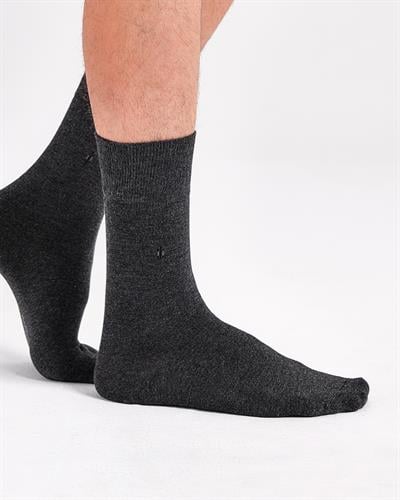 Erkek Premium Dikişsiz Bambu Çorap Füme