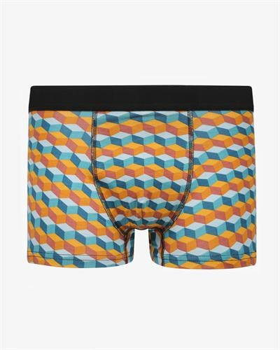 Erkek Boxer Renkli Küp Desen