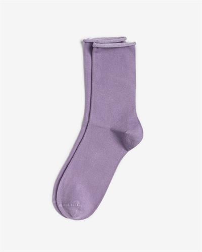 Kadın Roll Top Lastiksiz Bambu Çorap Lila
