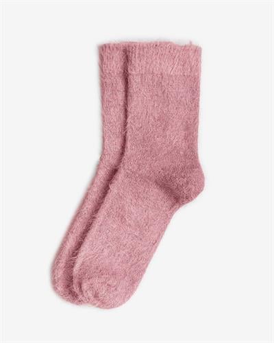Kadın Tüylü Simli Çorap Pembe