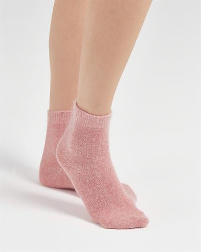 Kadın Tüylü Simli Çorap Pembe